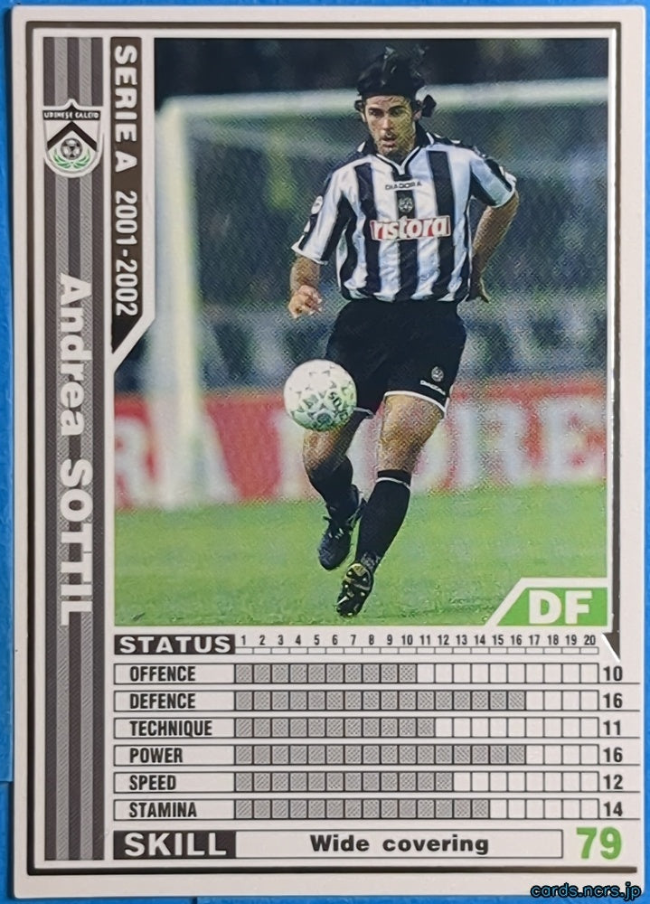 Panini WCCF Football WCCF/2001-2002-246/288 N Andrea Sottil Trading Card NM