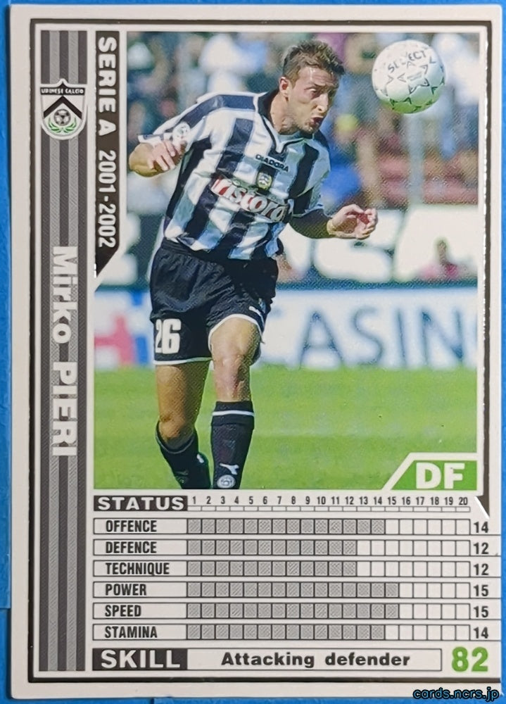Panini WCCF Football WCCF/2001-2002-245/288 N Mirko PIERI Trading Card NM