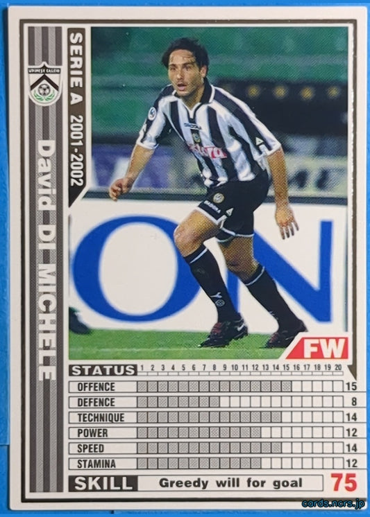 Panini WCCF Football WCCF/2001-2002-253/288 N David Di Michele Trading Card NM