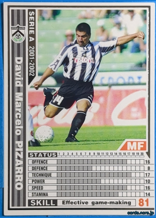 Panini WCCF Football WCCF/2001-2002-252/288 N David Marcelo Pizarro Trading Card NM
