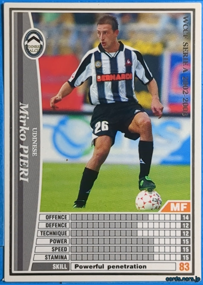 Panini WCCF Football WCCF/2002-2003-282/288 N Mirko PIERI Trading Card NM