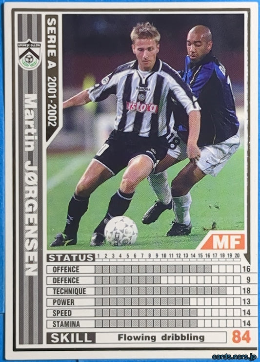 Panini WCCF Football WCCF/2001-2002-249/288 N Martin Jørgensen Trading Card NM