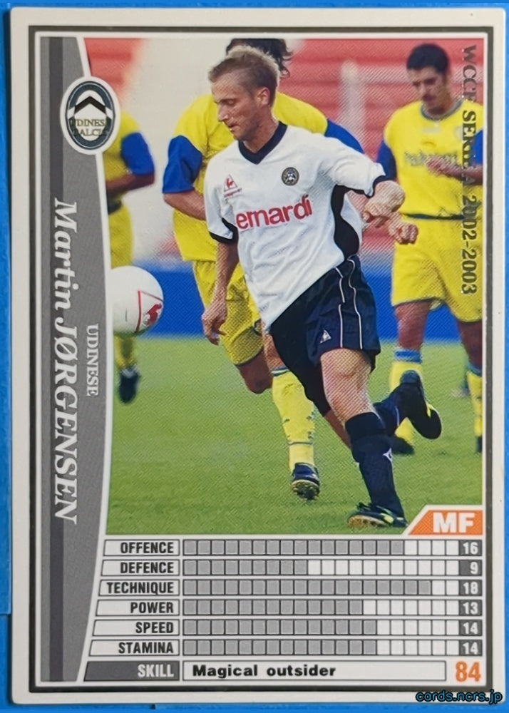 Panini WCCF Football WCCF/2002-2003-281/288 N Martin Jørgensen Trading Card EX