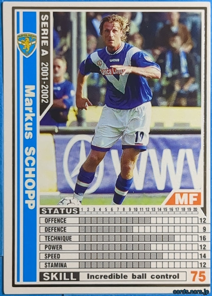 Panini WCCF Football WCCF/2001-2002-043/288 N Markus Schopp Trading Card NM