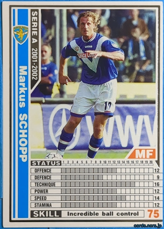 Panini WCCF Football WCCF/2001-2002-043/288 N Markus Schopp Trading Card NM