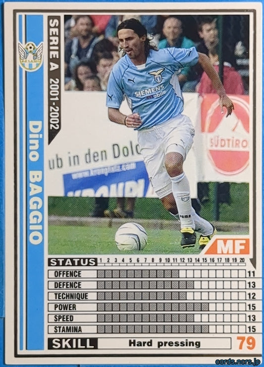 Panini WCCF Football WCCF/2001-2002-119/288 N Dino Baggio Trading Card NM