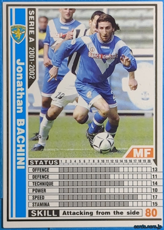 Panini WCCF Football WCCF/2001-2002-A03/32 N Jonathan Bachini Trading Card NM