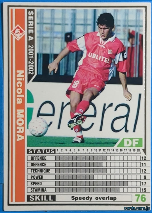 Panini WCCF Football WCCF/2001-2002-199/288 N Nicola MORA Trading Card EX