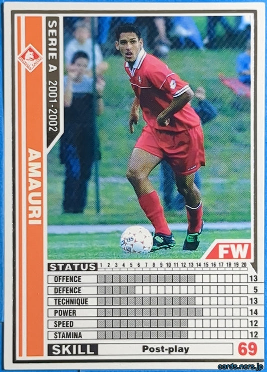 Panini WCCF Football WCCF/2001-2002-205/288 N Amauri Trading Card NM