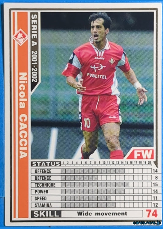 Panini WCCF Football WCCF/2001-2002-206/288 N Nicola CACCIA Trading Card NM
