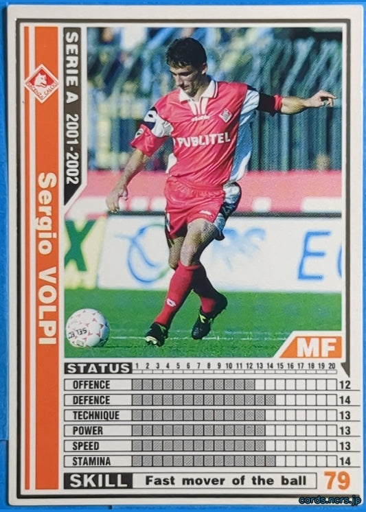 Panini WCCF Football WCCF/2001-2002-204/288 N Sergio Volpi Trading Card EX