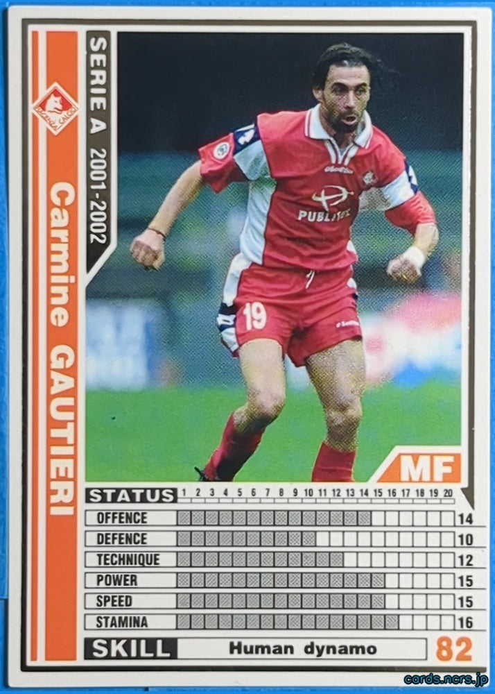 Panini WCCF Football WCCF/2001-2002-202/288 N Carmine Gautieri Trading Card NM