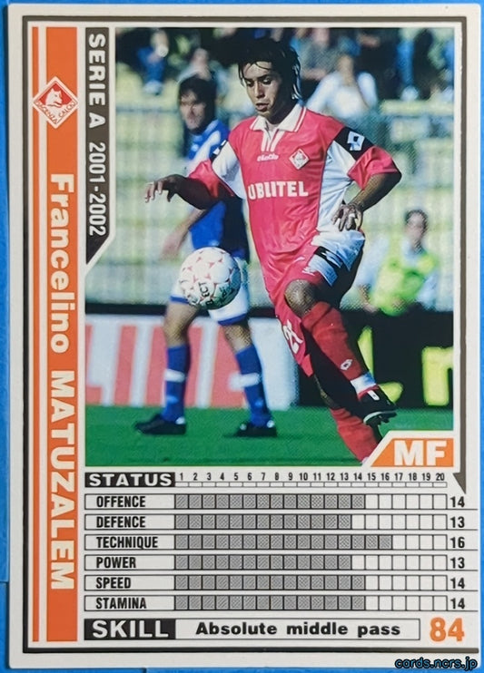 Panini WCCF Football WCCF/2001-2002-203/288 N Francelino Matuzalem Trading Card EX