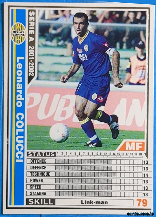 Panini WCCF Football WCCF/2001-2002-281/288 N Leonardo Colucci Trading Card NM