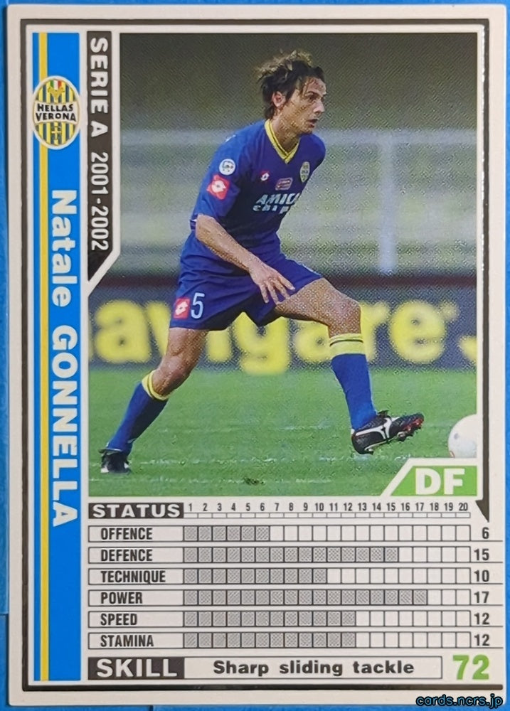 Panini WCCF Football WCCF/2001-2002-275/288 N Natale GONNELLA Trading Card NM