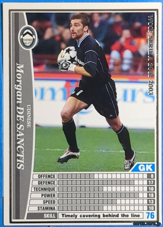 Panini WCCF Football WCCF/2002-2003-273/288 N Morgan De Sanctis Trading Card NM