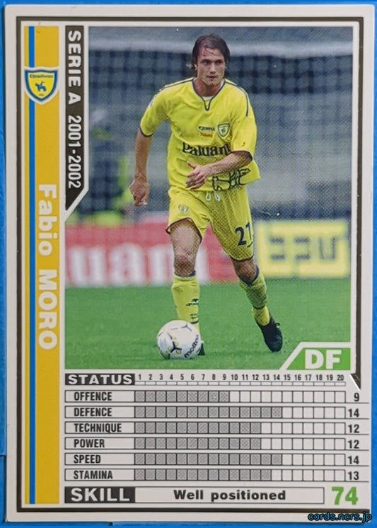 Panini WCCF Football WCCF/2001-2002-054/288 N Fabio MORO Trading Card NM