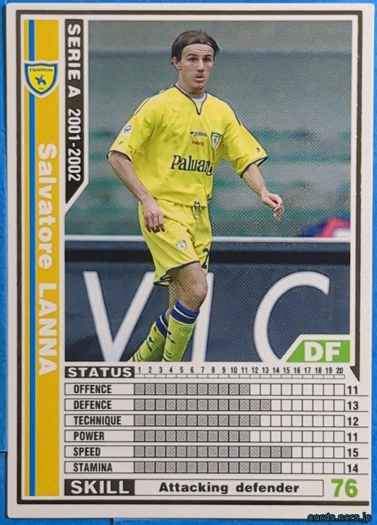 Panini WCCF Football WCCF/2001-2002-053/288 N Salvatore LANNA Trading Card NM