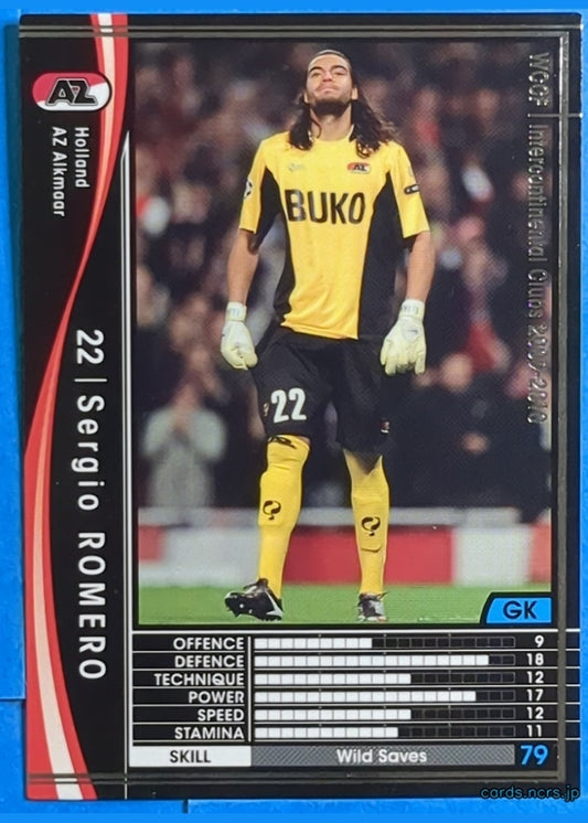 Panini WCCF Football WCCF/2009-2010-193/384 N Sergio ROMERO Trading Card EX