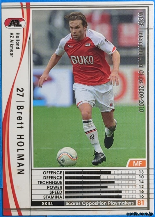 Panini WCCF Football WCCF/2009-2010-200/384 N Brett HOLMAN Trading Card EX