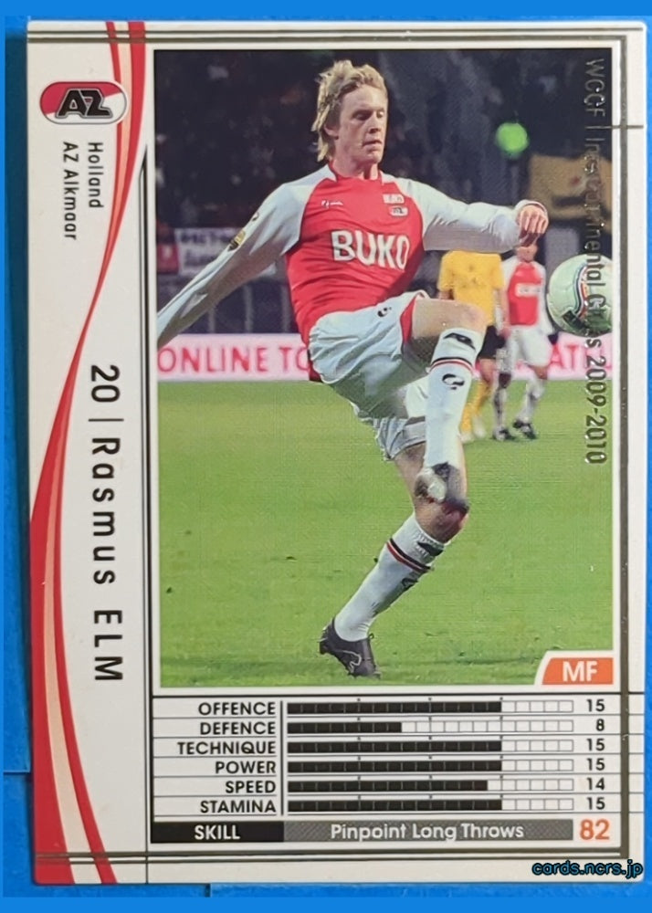Panini WCCF Football WCCF/2009-2010-199/384 N Rasmus ELM Trading Card NM