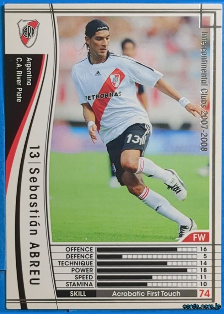 Panini WCCF Football WCCF/2007-2008-030/336 N Sebastián Abreu Trading Card NM