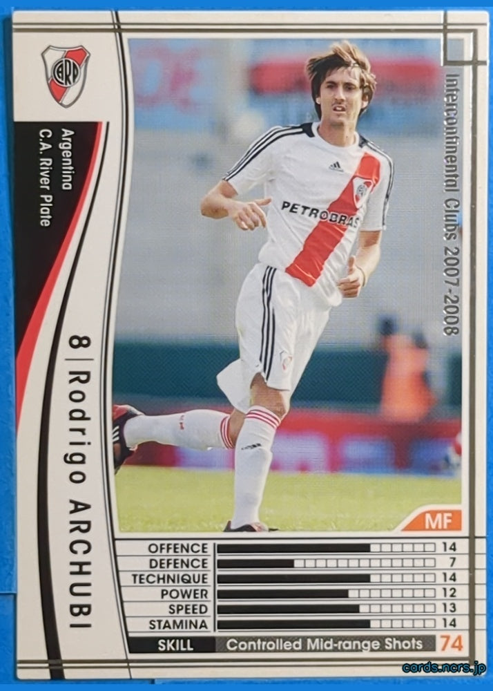 Panini WCCF Football WCCF/2007-2008-025/336 N Rodrigo Archubi Trading Card NM