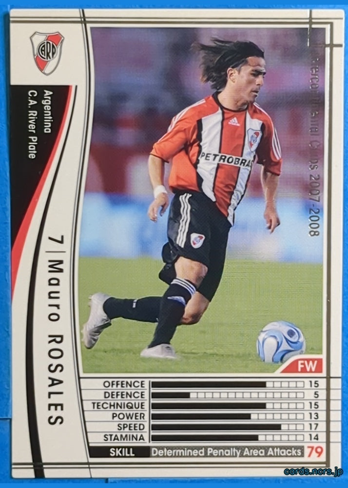 Panini WCCF Football WCCF/2007-2008-032/336 N Mauro ROSALES Trading Card NM