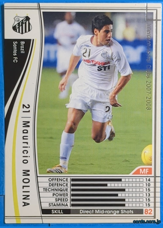 Panini WCCF Football WCCF/2007-2008-058/336 N Mauricio Molina Trading Card NM