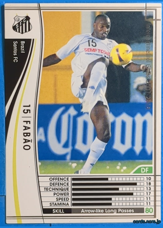 Panini WCCF Football WCCF/2007-2008-053/336 N Fabão Trading Card NM