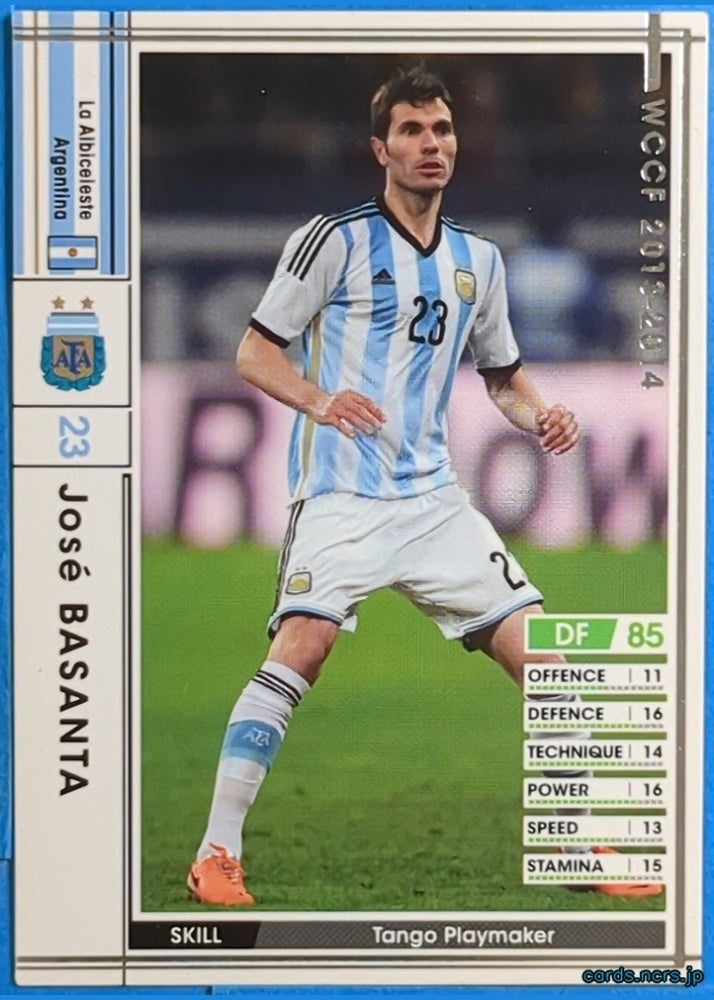 Panini WCCF Football WCCF/2013-2014-274/385 N José BASANTA Trading Card NM