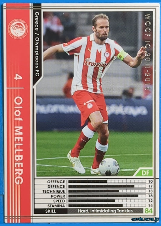 Panini WCCF Football WCCF/2011-2012-133/384 N Olof MELLBERG Trading Card NM