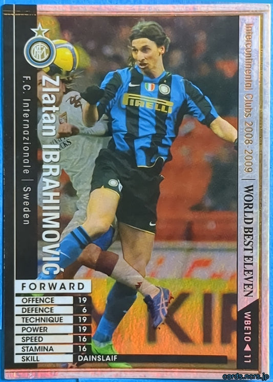 Panini WCCF Football WCCF/2008-2009-WBE10/11 N Zlatan Ibrahimović Trading Card NM