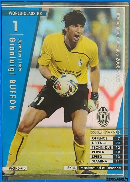 Panini WCCF Football WCCF/2008-2009-WGK5/5 N Gianluigi Buffon Trading Card NM