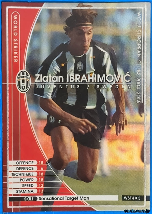 Panini WCCF Football WCCF/2004-2005-WST4/5 N Zlatan Ibrahimović Trading Card NM