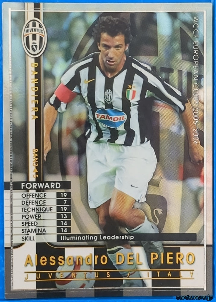 Panini WCCF Football WCCF/2005-2006-BAN3/5 N Alessandro Del Piero Trading Card NM