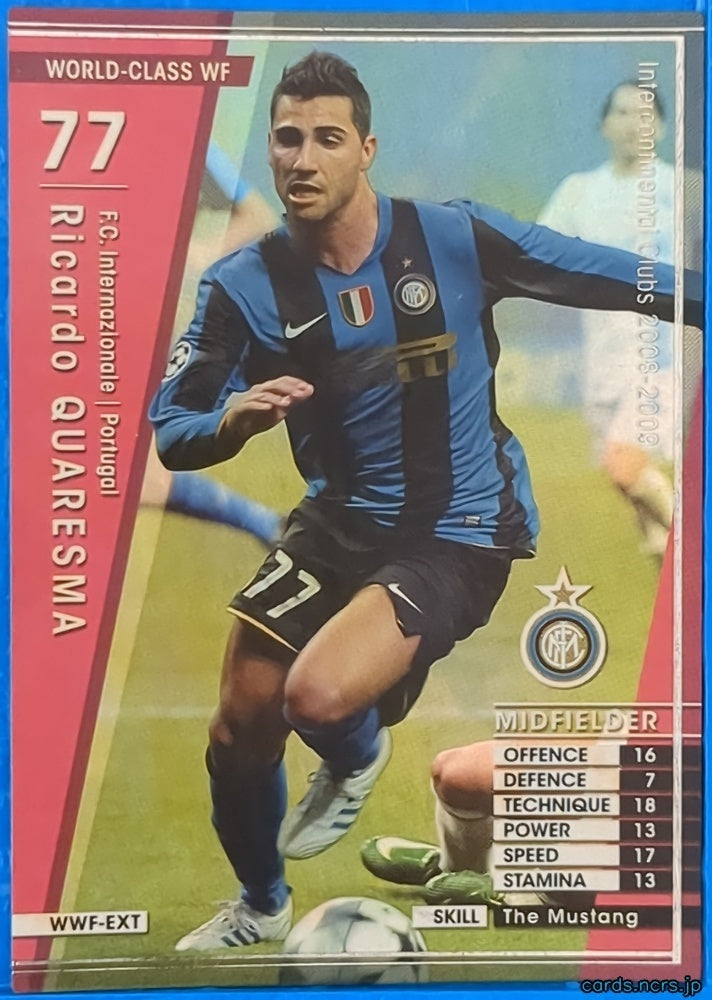 Panini WCCF Football WCCF/2008-2009-EXTRA N Ricardo Quaresma Trading Card NM