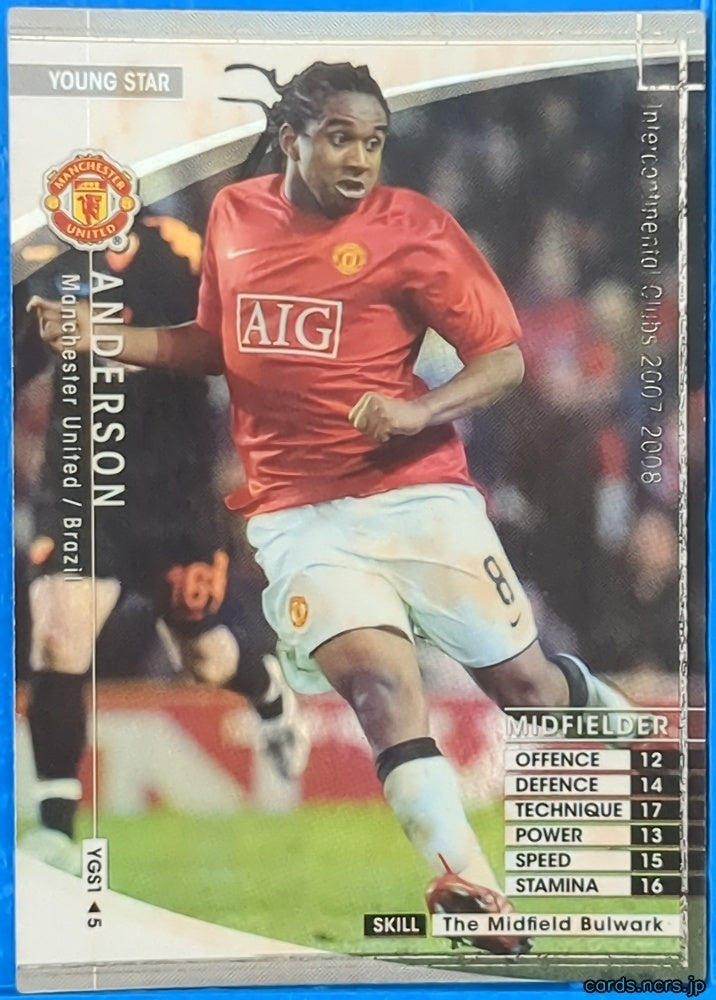 Panini WCCF Football WCCF/2007-2008-YGS1/5 N ANDERSON Trading Card NM