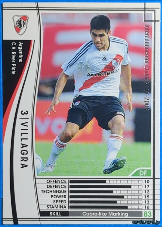 Panini WCCF Football WCCF/2007-2008-023/336 N VILLAGRA Trading Card NM