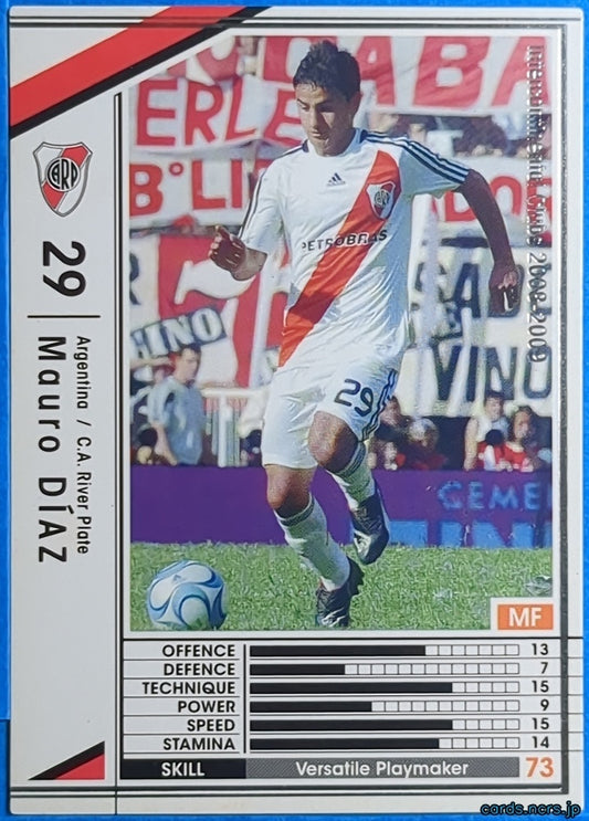 Panini WCCF Football WCCF/2008-2009-026/352 N Mauro Díaz Trading Card NM