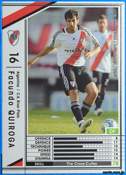 Panini WCCF Football WCCF/2008-2009-019/352 N Facundo Quiroga Trading Card NM