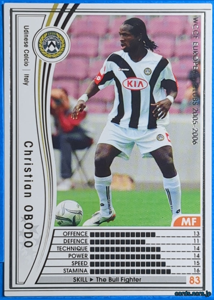 Panini WCCF Football WCCF/2005-2006-265/336EN N Christian OBODO Trading Card NM