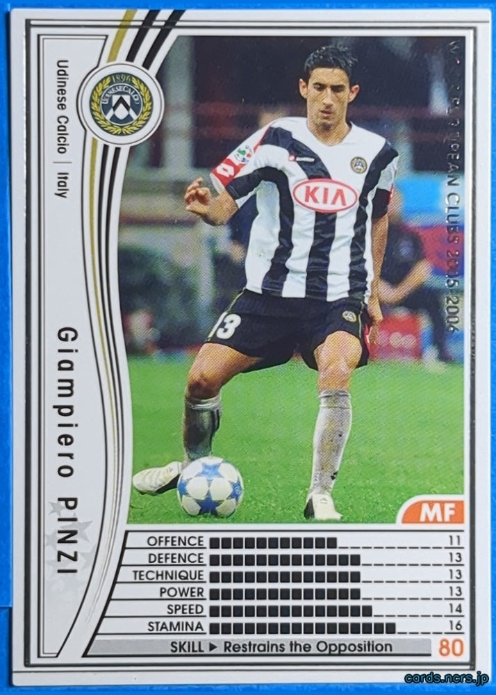 Panini WCCF Football WCCF/2005-2006-266/336EN N Giampiero PINZI Trading Card NM