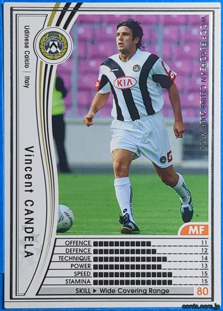 Panini WCCF Football WCCF/2005-2006-263/336EN N Vincent CANDELA Trading Card NM
