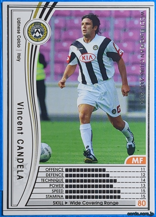 Panini WCCF Football WCCF/2005-2006-263/336EN N Vincent CANDELA Trading Card NM