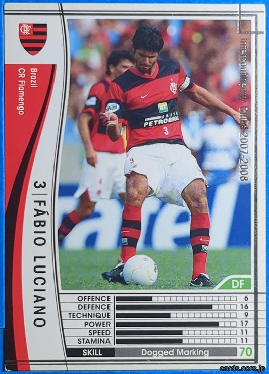 Panini WCCF Football WCCF/2007-2008-034/336 N Fábio Luciano Trading Card NM