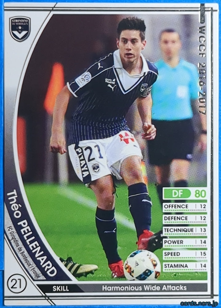 Panini WCCF Football WCCF/2016-2017-A09/46 N Théo PELLENARD Trading Card NM