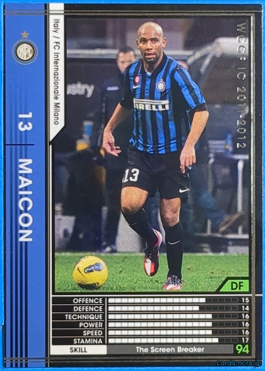 Panini WCCF Football WCCF/2011-2012-195/384 N Maicon Trading Card NM