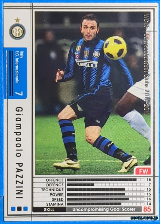 Panini WCCF Football WCCF/2010-2011-224/352 N Giampaolo Pazzini Trading Card NM
