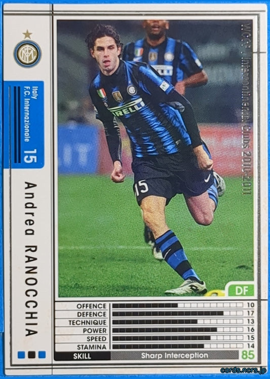 Panini WCCF Football WCCF/2010-2011-215/352 N Andrea Ranocchia Trading Card NM